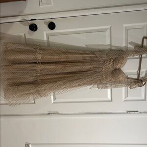 Elegant Tan Maxi Dress
